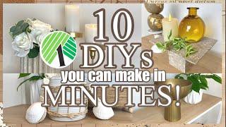 10 EASY DOLLAR TREE & WALMART HOME DECOR IDEAS YOU CAN MAKE IN MINUTES!