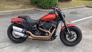 2019 Harley-Davidson Fat Bob 114 FXFBS in Scorched Orange / Denim Black Two Tone!