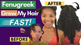 How I use FENUGREEK for FAST HAIR GROWTH! [update]  #natrualhairgrowth #fasterhairgrowth #fenugreek