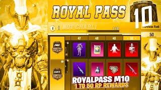 Royalpass M10 | 1 To 50 Rp Rewards | All Confirm Rewards | Not Charlie | Pubg Mobile