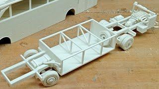 How do I make a bus chassis out of PVC