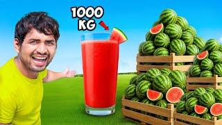 Watermelon Juice Making Challenge - 1000 Kg Watermelons | ठंडा- ठंडा तरबूज का जूस 
