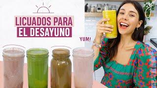 5 LICUADOS PARA EL DESAYUNO | Saludables y Fáciles️