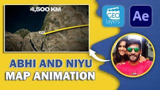 How to Edit Videos Like Abhi and Niyu Map Animation Geo Layers 3 Map Animation in Hindi @AbhiandNiyu