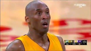 Kobe Bryant Amazing last 3 minutes in his FINAL GAME vs Jazz (04/13/16)