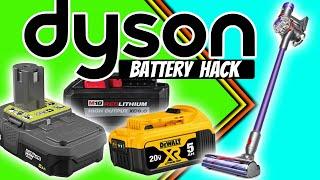 Dyson V7 V8 Battery Hack Ryobi Milwaukee Dewalt Makita