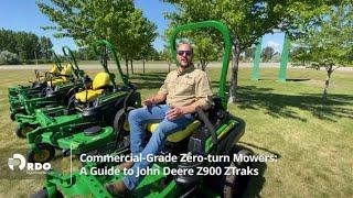 Learn the Differences in John Deere's Commercial-grade Z900 ZTrak Lineup