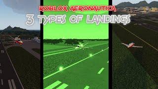 3 Types of Landings In Aeronautica || Roblox Aeronautica