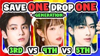 SAVE ONE KPOP SONG: 3RD GEN VS 4TH GEN VS 5TH GEN - [KPOP QUIZ GAME]