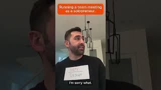 Team meetings when you're 1-person company...