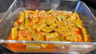 طریقه بسیار آسان پختن بامیه/ خورش بامیه/Okra Khoresh Recipe