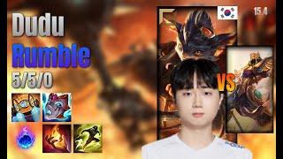 Dudu Top Rumble vs Azir lol KR solo rank Full Game 15.4 | 두두 럼블 vs 아지르