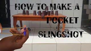 HOW TO MAKE A POCKET SLINGSHOT - The ElectroBrain