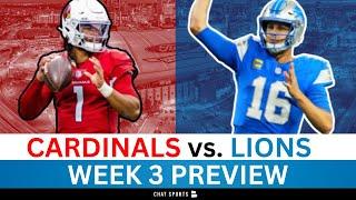 Lions vs. Cardinals Preview: Prediction, Keys To The Game, Jahamyr Gibbs, Jared Goff | NFL Week 3