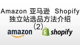 Amazon 亚马逊-Shopify选品方法介绍 | 独立站新手选品 | 帮你找到更多有趣的产品 （2）