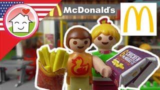 Playmobil film english At McDonalds - The Hauser Family kids cartoons