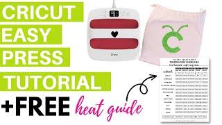 Cricut Easy Press Tutorial and Free Temperature Guide