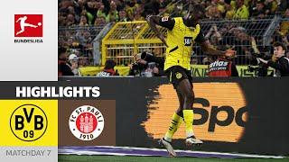 Guirassy strikes again! | Borussia Dortmund - FC St. Pauli 2-1 | Highlights MD 7 – Bundesliga 24/25