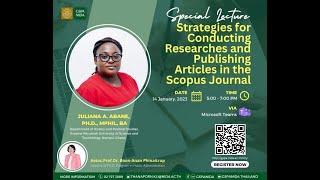 STRATEGIES FOR CONDUCTING RESEARCHES AND PUBLISHING by Dr. Juliana Abagsonema Abane | รศ.นิด้า