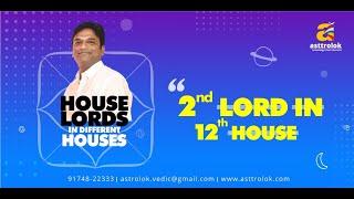 Bhava Lords | 2nd Lord in 12th House in Astrology | Astrology | House of Foreign Travel & Exit