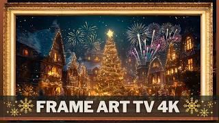 Winter Celebration of Light and Warmth | Art Frame Screensaver | Art for your TV | 2 Hrs | 4K 