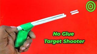 How to make gun with paper without glue