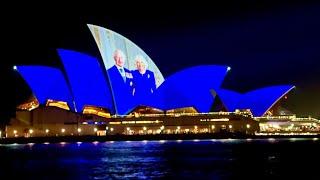 Sydney Opera House Lights Up to Welcome King Charles and Queen Camilla