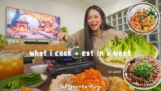 what i cook + eat in a week | double date night, spending time with family, easy comfort recipes