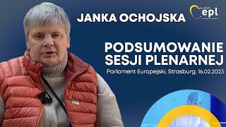 Janka Ochojska: Ochrona granic nie wyklucza humanitaryzmu -Podsumowanie sesji parlamentarnej PE