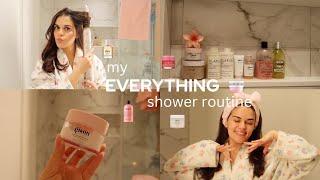 MY EVERYTHING SHOWER ROUTINE: hair care, body care, skincare & more‍️