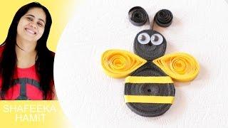 How to make paper quilling honey bee