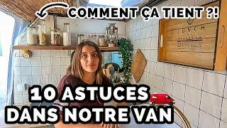 NOS 10 TRUCS ET ASTUCES dans notre VAN AMÉNAGÉ - VANLIFE | TheVagabonds