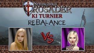 Blutrabe  Narzissa | Vorrunde 6 | Stronghold Crusader Mod KI Turnier REBALANCE