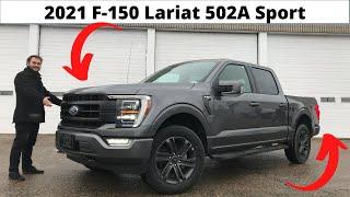 2021 F-150 Lariat Sport Appearance Package 502A Walk Around & Review