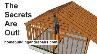 How to Layout Ceiling Joists to Create Structural Roof Rafter Ties When Lapping Over Interior Walls