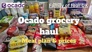 Ocado grocery haul | Family food shop  UK - eating well #mealplan #groceryhaul