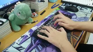 Keycool KC84 wireless rgb hotswap Huano reds switches sound test