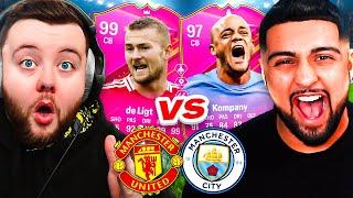 Using The BEST PAST & PRESENT MAN UNITED VS MAN CITY TEAM CHALLENGE!