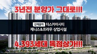 김해율하 더스카이시티 제니스&프라우 아파트 상업시설 단지내 상가 분양문의