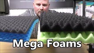 New 'Mega' Foams for Sumps, Shower Filters and Big Aquarium Canister Filters.