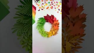 Fall Wreath, Paper Flower, DIY Paper Crafts, Paper Creations, Floral Flair Studio, Autumn Leaves