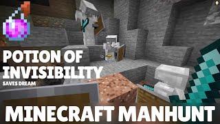 Dream's GENIUS Invisibility Potion Play - Minecraft Manhunt 1v3