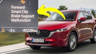 “Forward smart city brake support malfunction” warning in Mazda