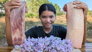 Deep Fried Pork Belly Roll Recipe | Crispy Pork Belly Cooking for Dinner | Eating Crispy Pork Belly