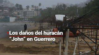 HURACÁN "JOHN" | La lluvia continúa en el área del impacto y decenas de hogares reportan daños