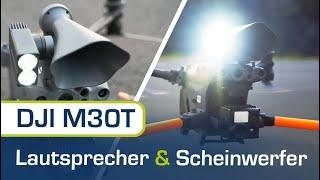 Test vom LAUTSPRECHER / SCHEINWERFER für die M30T DROHNE