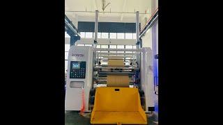 ZTM -F Series Cup Paper Slitting Rewinding machine Working in Client Factory