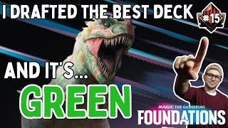 Mono Green AGAIN!  | MTG Foundations Draft | MTGA