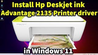 How to Download & Install Hp Deskjet Ink Advantage 2135 Printer Driver in Windows 11 or Windows 10