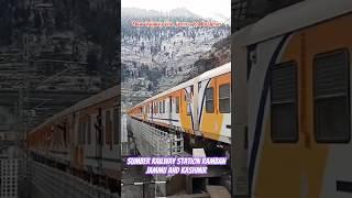 Sumber railway station Ramban Jammu and Kashmir #sumbar #railwaystation #usbrl